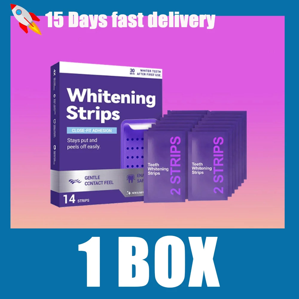 Purple Teeth Whitening Strips for Brighter & Whiter Smile ⭐