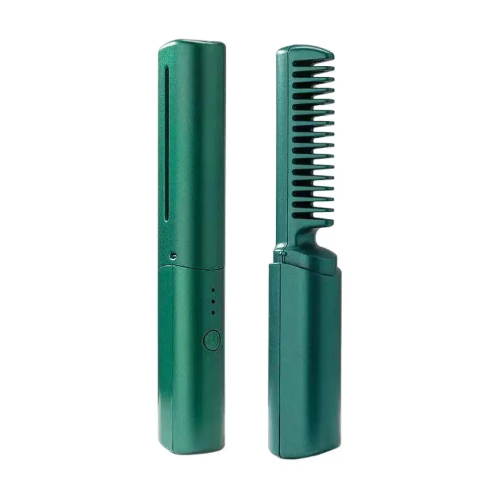 💖 Mini Wireless Hair Straightener & Curler with USB Charging