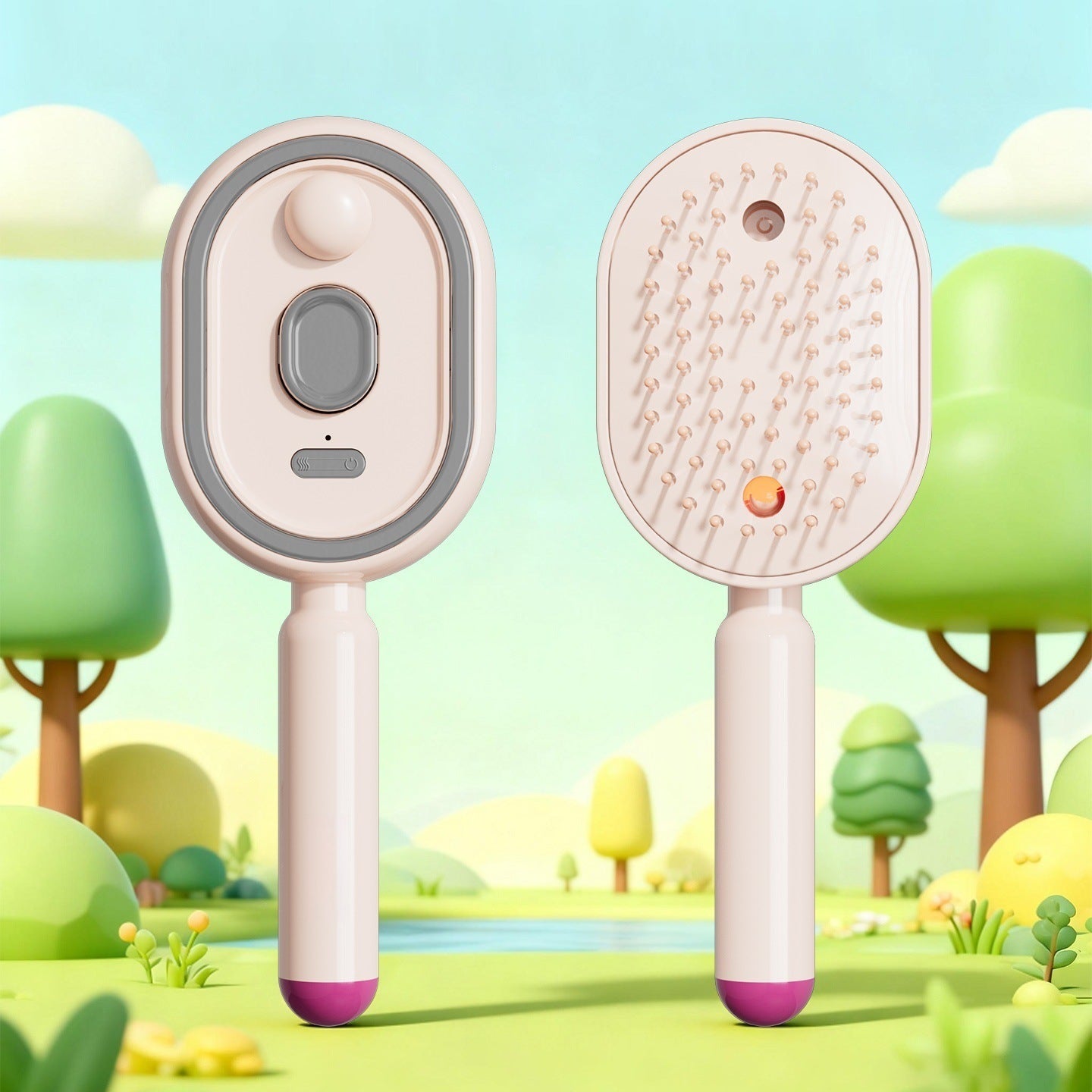 Electric Hair Smoothing Brush with Nano Mist | Smooth Hair in Just One Brush & Hydrate Hair Instantly