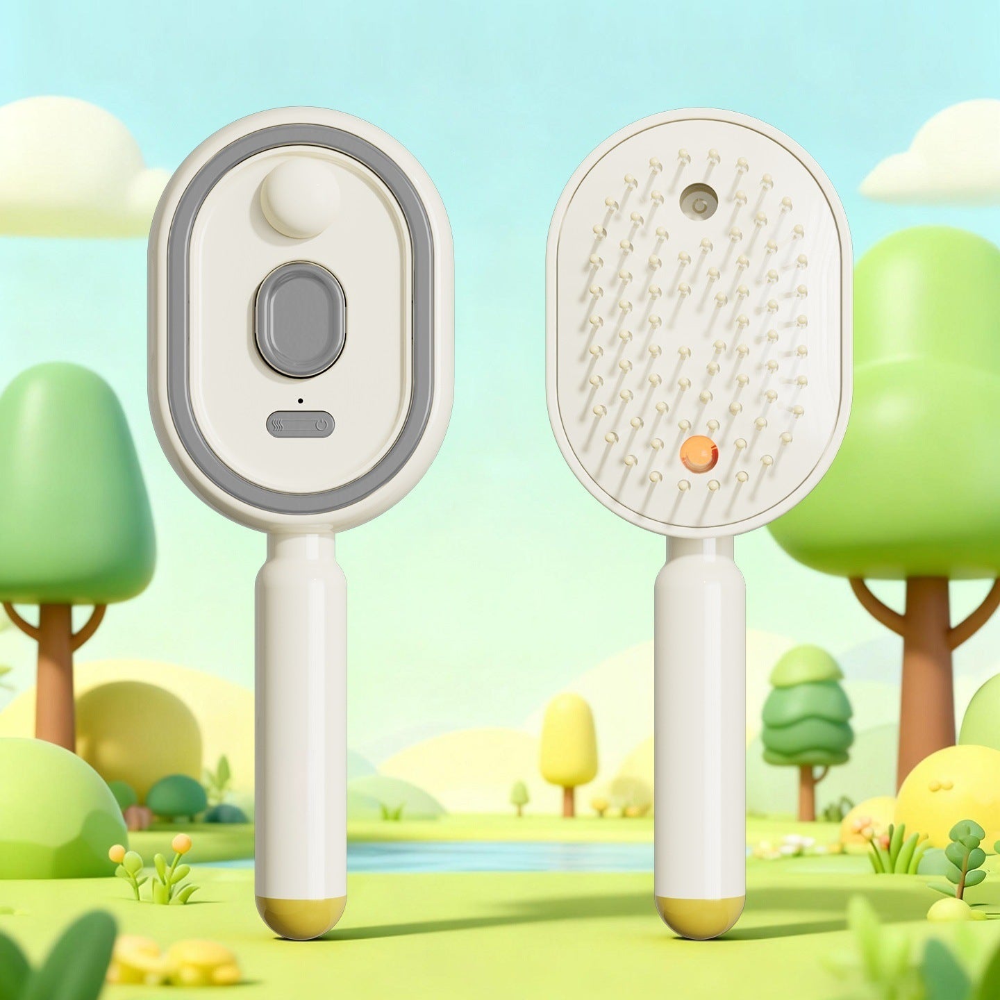 Electric Hair Smoothing Brush with Nano Mist | Smooth Hair in Just One Brush & Hydrate Hair Instantly