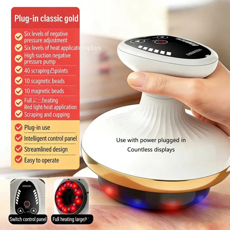 💖 Electric Cupping Massager with Heat & Suction Therapy