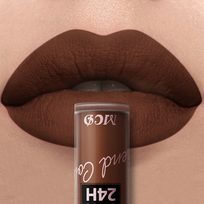 1PC Dark Brown Matte Velvet Lip Gloss Waterproof Liquid Lipstick 22 Colors Lips Korean Makeup for Lip Tint Lip Glaze Cosmetics Glowena shop