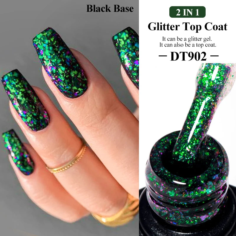 MEET ACROSS 7ml 9D Rainbow Cat Magnetic Gel Nail Polish For Nails Glitter Semi-Permanent UV Gel Nail Art Varnish Manicure Glowena shop