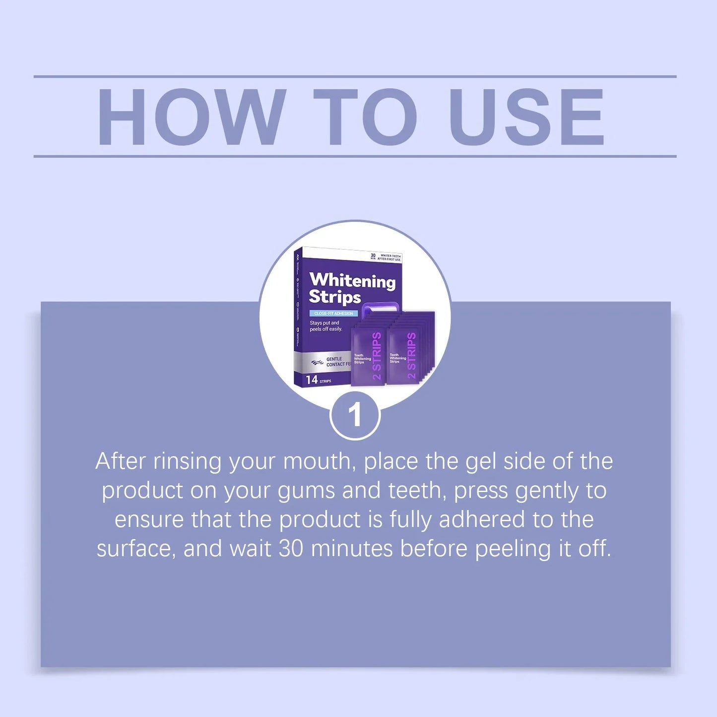 Purple Teeth Whitening Strips for Brighter & Whiter Smile ⭐