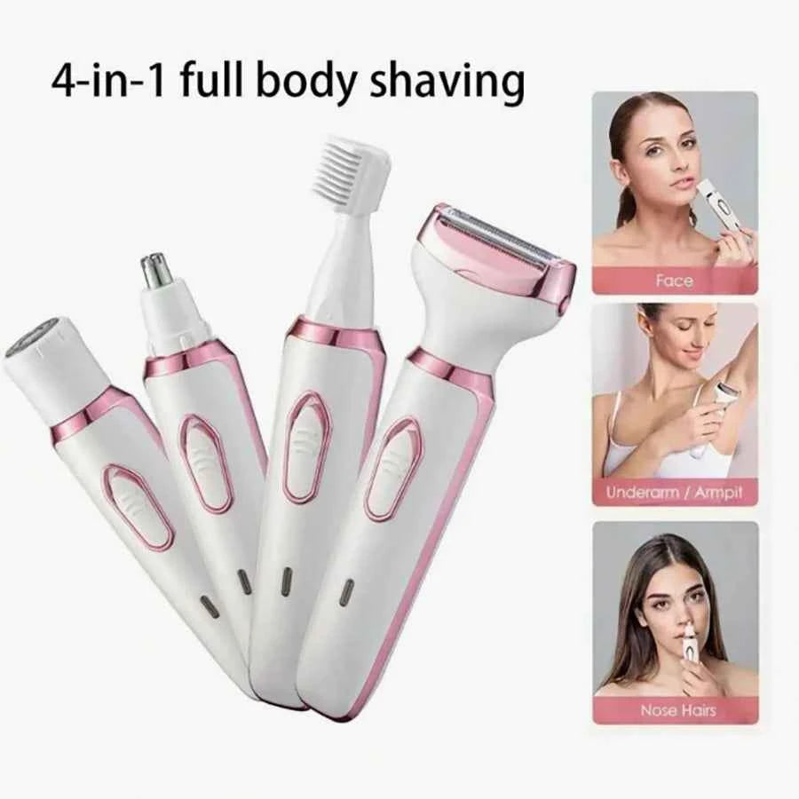 🪒 4-in-1 Women's Electric Shaver & Trimmer ⭐