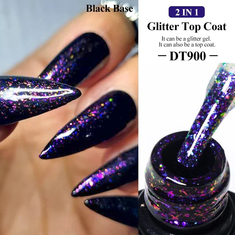 MEET ACROSS 7ml 9D Rainbow Cat Magnetic Gel Nail Polish For Nails Glitter Semi-Permanent UV Gel Nail Art Varnish Manicure Glowena shop
