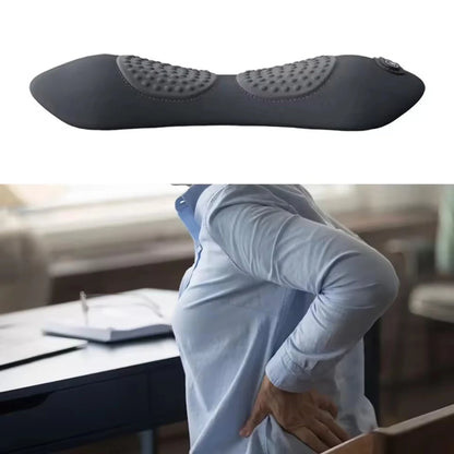 Heating Vibration Massage Pillow Electric Lumbar Support Pad Bed Sleeping Waist Protection Cushion Lying Flat Waist Pain Relief Glowena shop