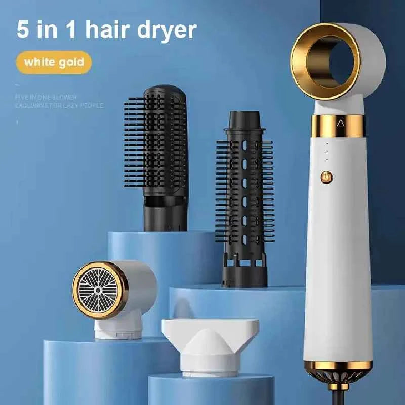 💖 5-in-1 Hot Air Hair Styling Brush & Blow Dryer