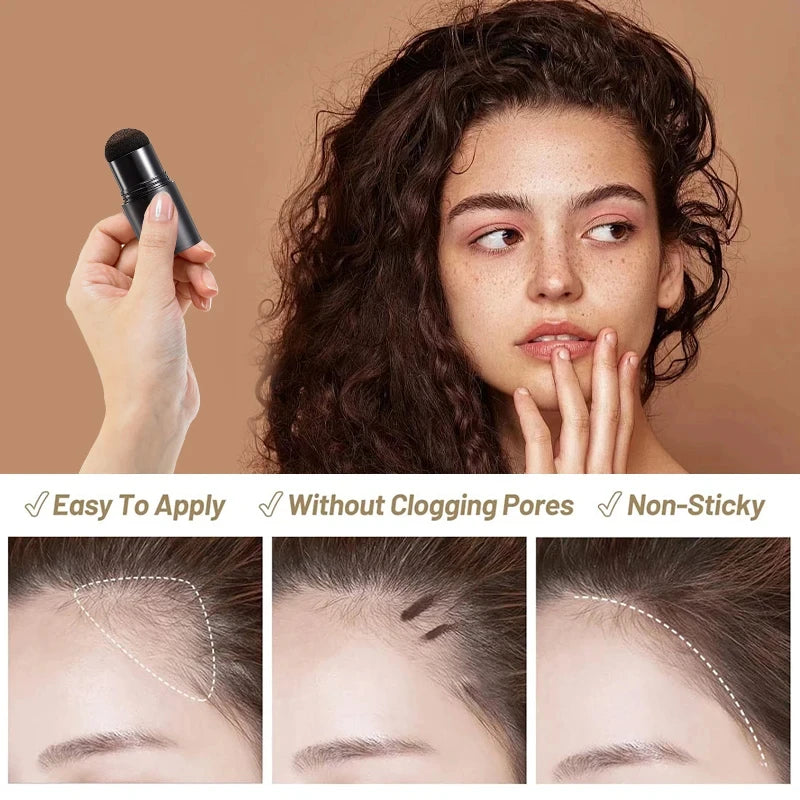 1pcs Pro Hairline Enhancer Stick Waterproof Sweat-Resistant Hair Filling Powder for Thinning Hair Hair Shadow Shading Sponge Pen Glowena shop