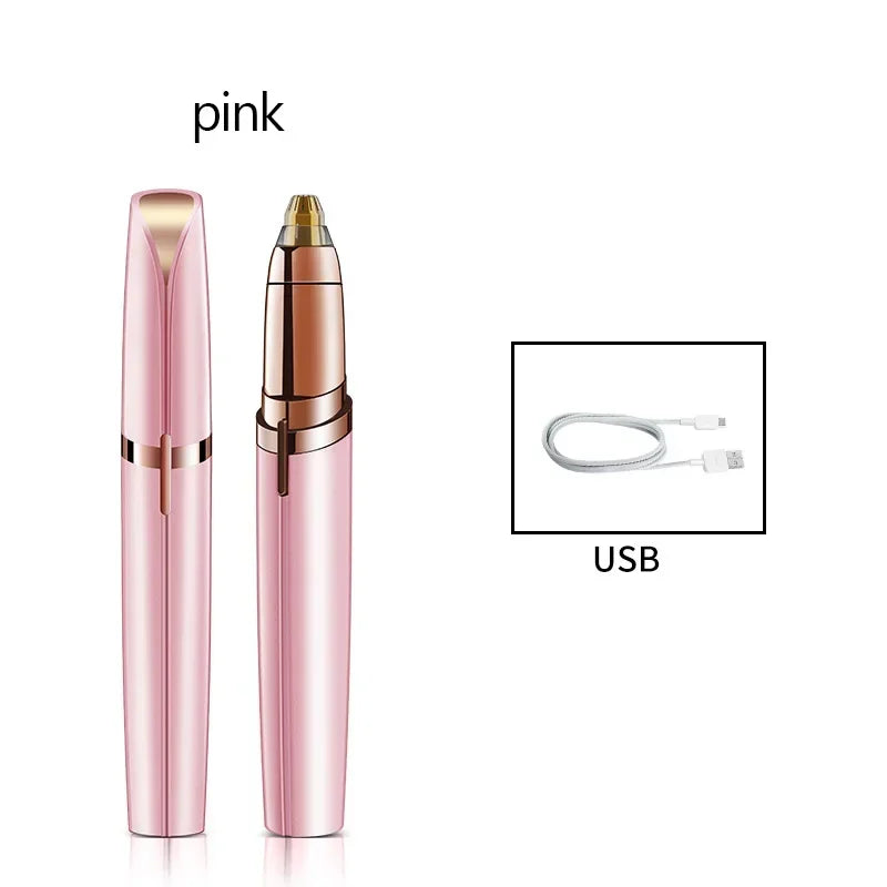 💖 Electric Eyebrow Trimmer – Painless Facial Hair Remover for Women