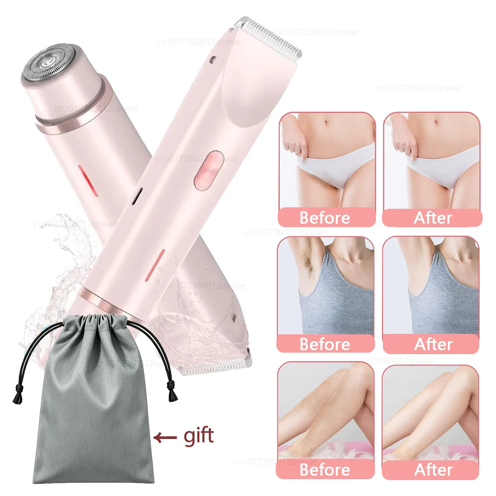 🪒 Double-Head Electric Shaver for Women