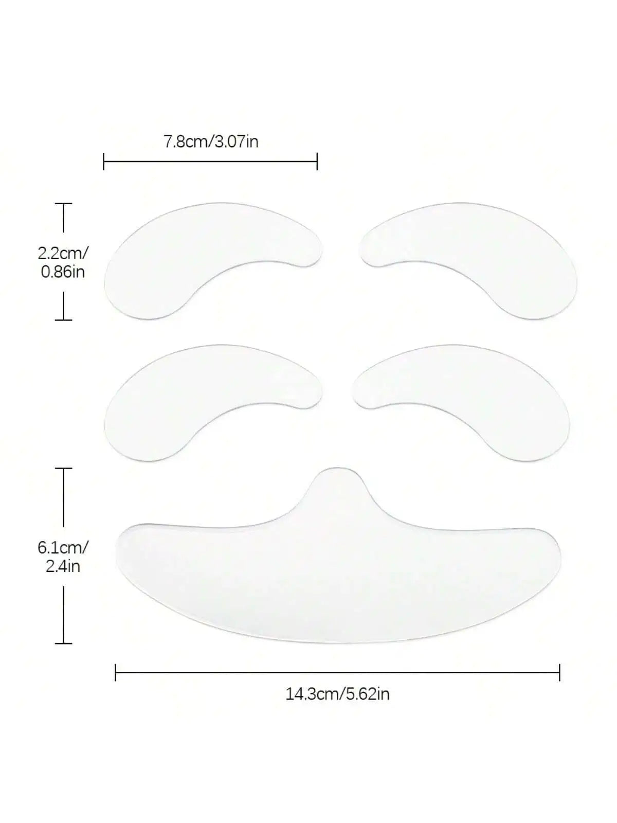 ✨ Reusable Silicone Face & Neck Anti-Wrinkle Patches