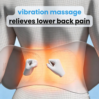 Heating Vibration Massage Pillow Electric Lumbar Support Pad Bed Sleeping Waist Protection Cushion Lying Flat Waist Pain Relief Glowena shop