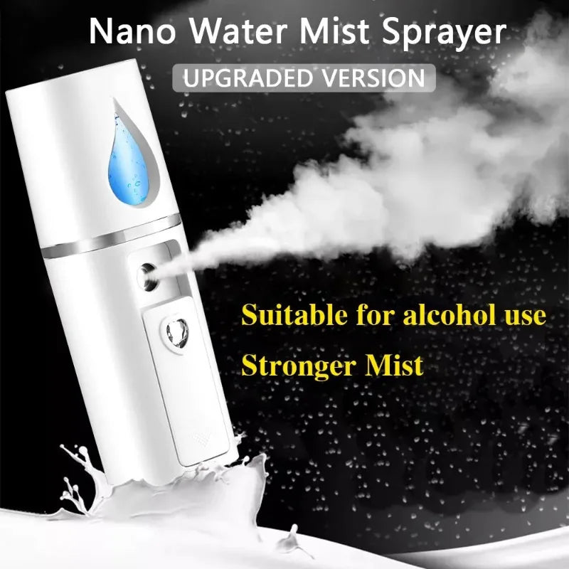 💖 Portable Nano Facial Mist Sprayer & Rechargeable Face Steamer ⭐