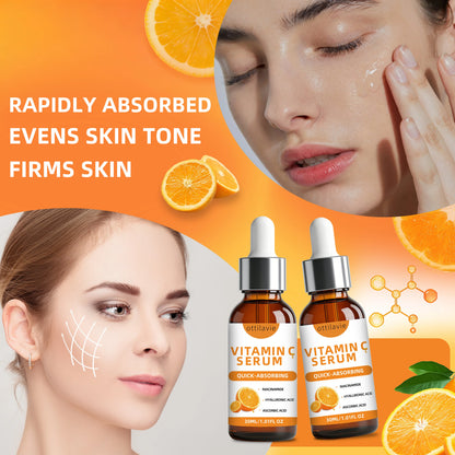 2pcs Ottilavie Vitamin C Serum-Deep Moisturizing Essence,Lifting&Firming Skin,Lightweight Non-Greasy, Unisex, For All Skin Types Glowena shop