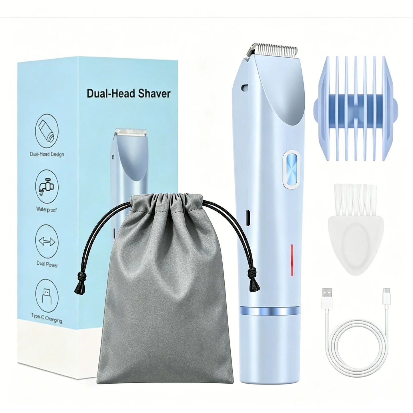 🪒 Double-Head Electric Shaver for Women