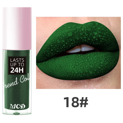 1PC Dark Brown Matte Velvet Lip Gloss Waterproof Liquid Lipstick 22 Colors Lips Korean Makeup for Lip Tint Lip Glaze Cosmetics Glowena shop