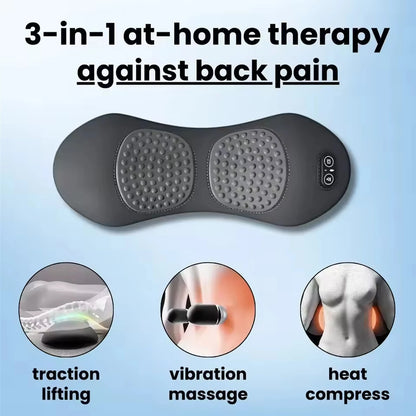 Heating Vibration Massage Pillow Electric Lumbar Support Pad Bed Sleeping Waist Protection Cushion Lying Flat Waist Pain Relief Glowena shop