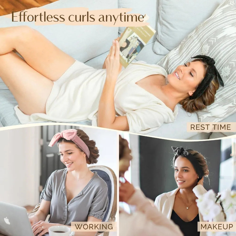 💖 Heatless Satin Hair Curling Set for Overnight Curls