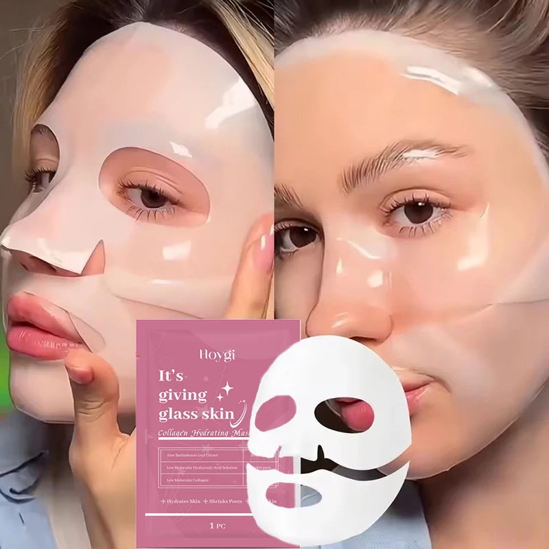 💖 Collagen Hydrating Sheet Face Mask for Glowing Skin