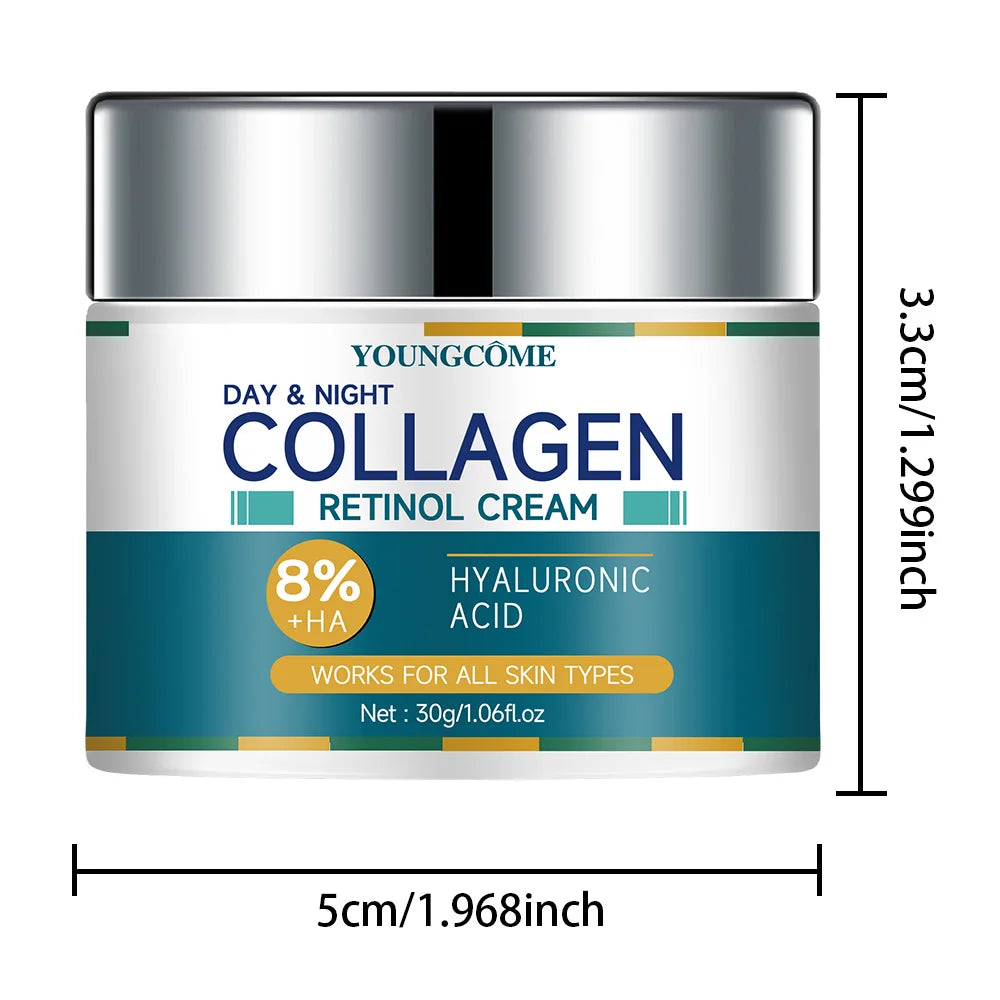 YOUNGCOME Retinol Cream Hyaluronic Acid Skin Care Anti-Wrinkle Moisturizing Anti-Aging Night Shrink Pores Whitening Smooth Glowena shop