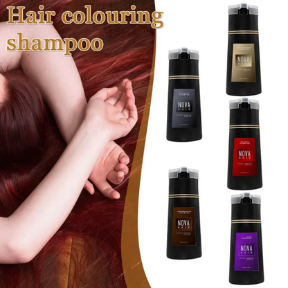 Natural Hair Dye Shampoo Nova Hair Instant Dye Shampoo Men Women Quick Easy Safe Hair Color Gray Hair Coverage Nourish Scalp Glowena shop