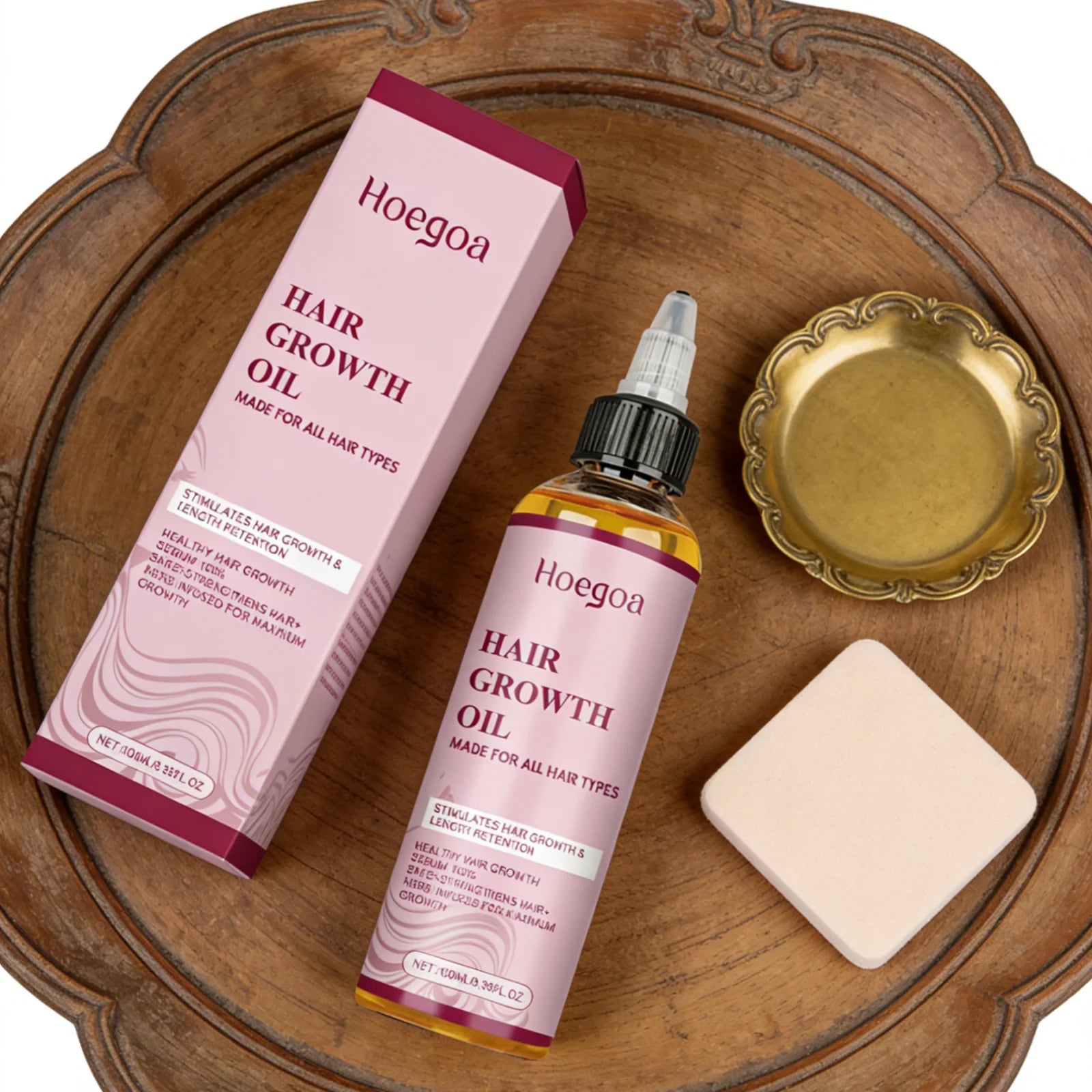 Hoegoa Ginger Rosemary Hair Growth Oil Deep Nourishment Improve Dryness Length Retention Intensive Repairing Hair Essential Oil Glowena shop