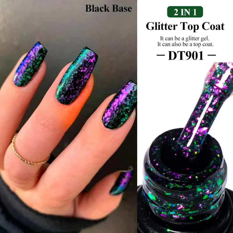 MEET ACROSS 7ml 9D Rainbow Cat Magnetic Gel Nail Polish For Nails Glitter Semi-Permanent UV Gel Nail Art Varnish Manicure Glowena shop