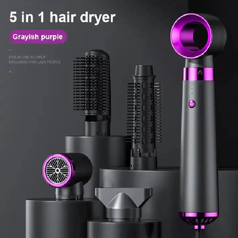 💖 5-in-1 Hot Air Hair Styling Brush & Blow Dryer