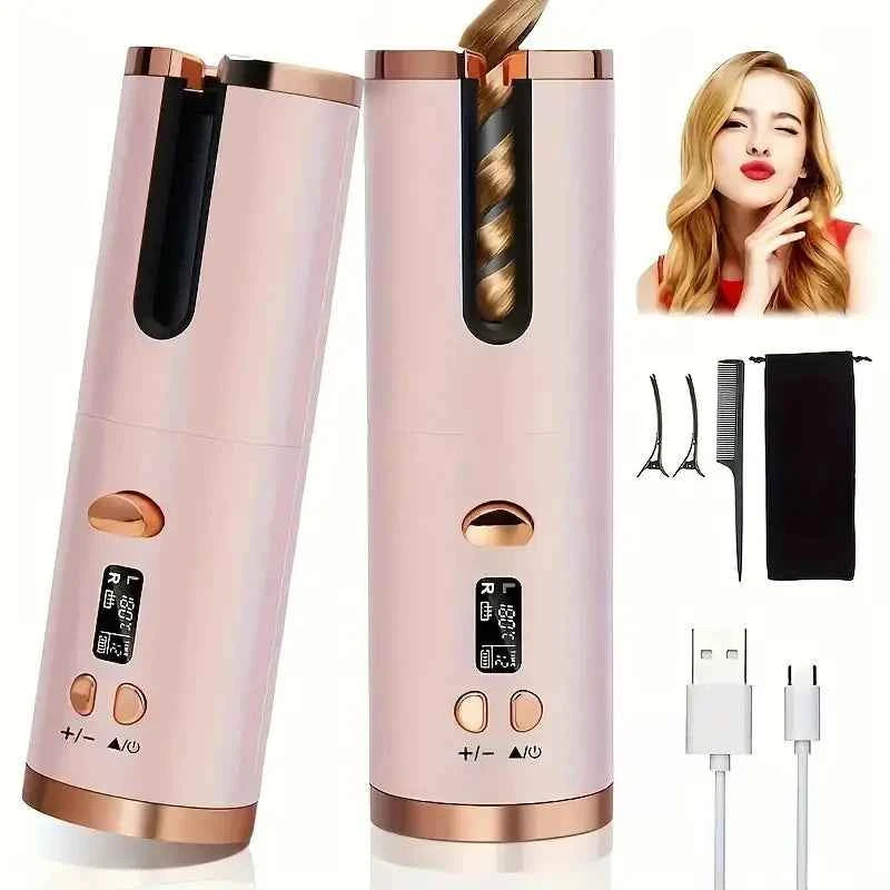 💖 Automatic Cordless Hair Curler with Fast Heating