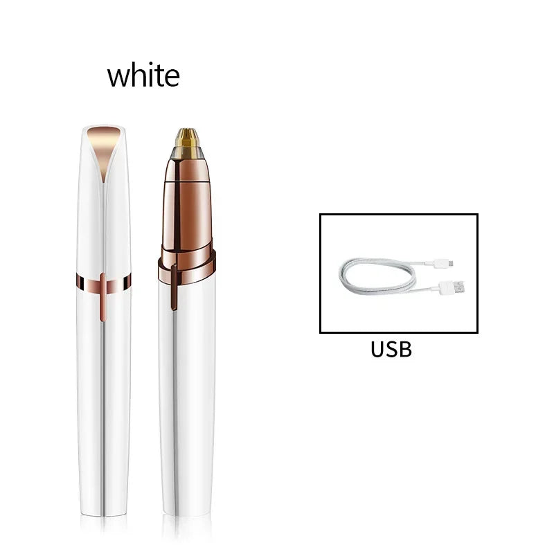 💖 Electric Eyebrow Trimmer – Painless Facial Hair Remover for Women