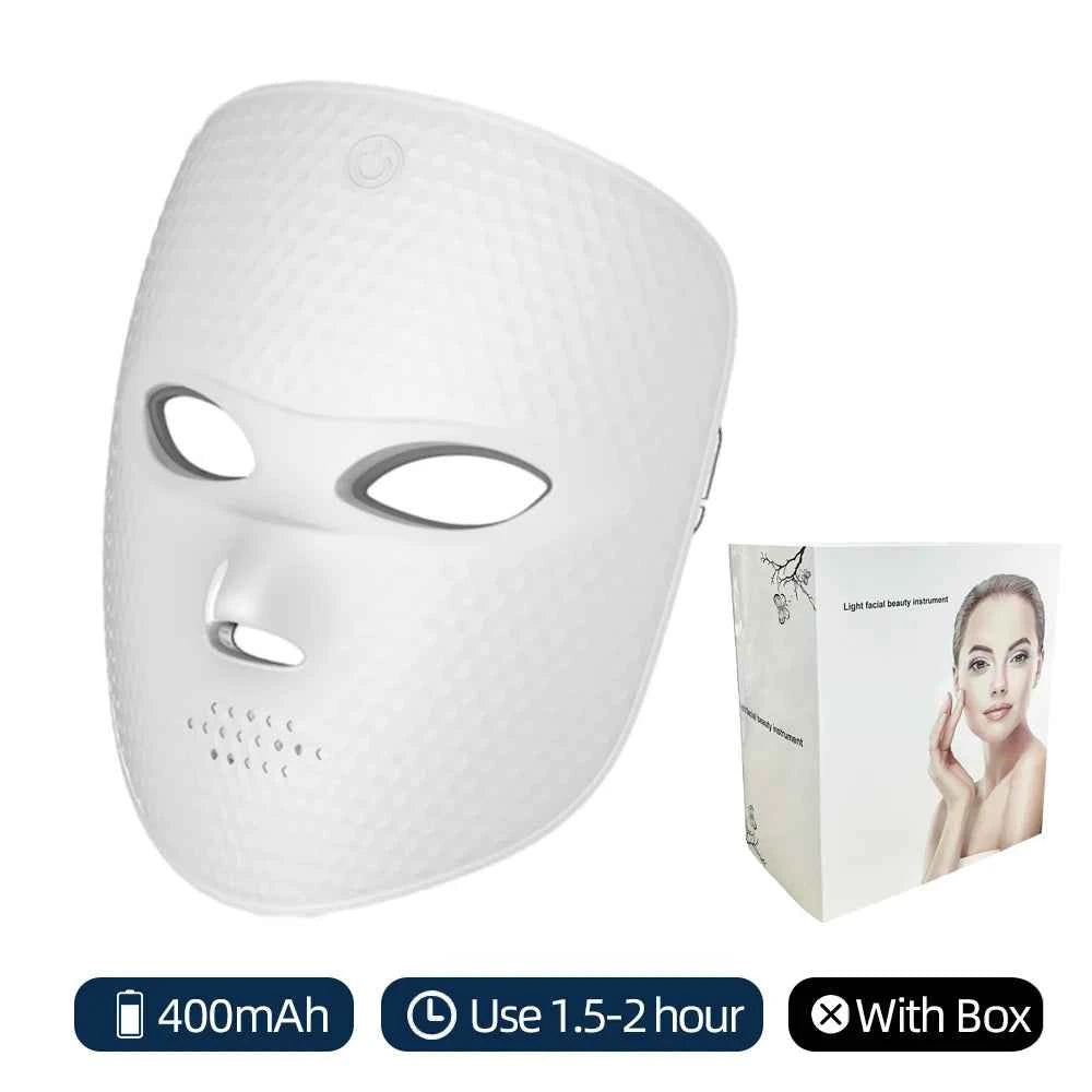 🧴 7-Color LED Light Therapy Facial Mask
