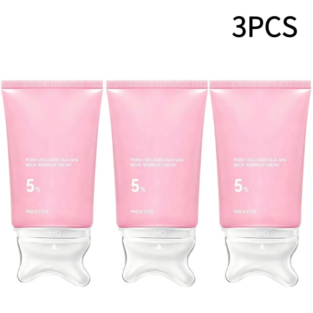 PDRN Collagen Skincare Set Volume Multi‑Balm & Gua Sha Neck Cream Nourishing Care For Delicate Neck Skin Hydrating Plumping Glowena
