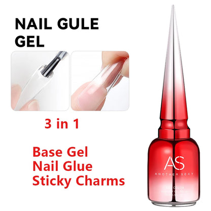 AS GEL Russian Matte Top Coat UV Gel Nail Polish 15ML Frosted Non Stick Powder Mat Top Coat No Wipe Semi Permanent Seal Gels Glowena shop