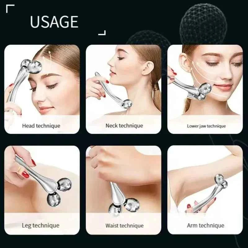 💆‍♀️ 3D V-Shape Facial & Body Massage Roller