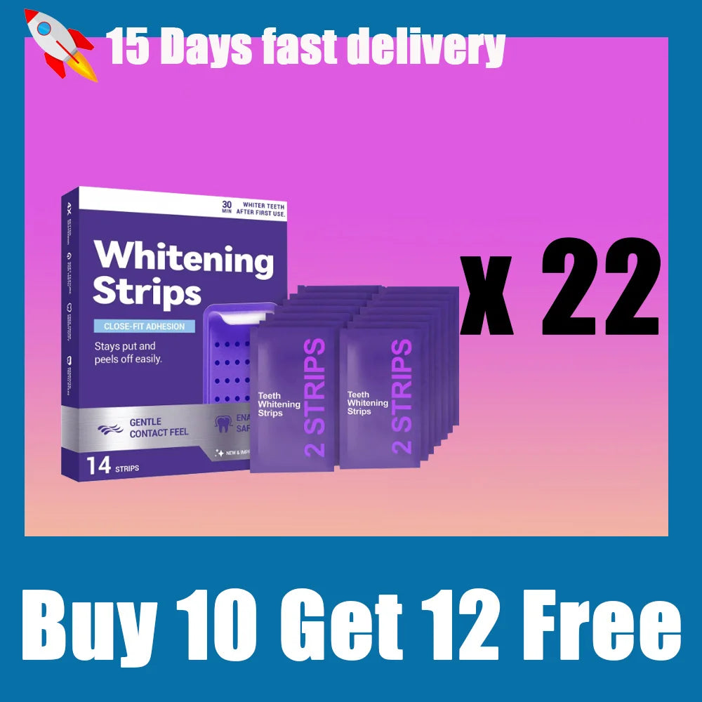 Purple Teeth Whitening Strips for Brighter & Whiter Smile ⭐