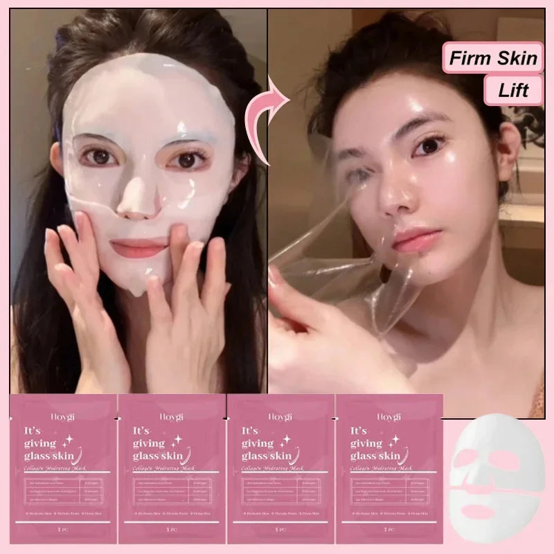 💖 Collagen Hydrating Sheet Face Mask for Glowing Skin