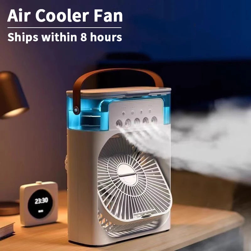🌬️ 3-in-1 Portable Air Cooler with Humidifier & LED Light