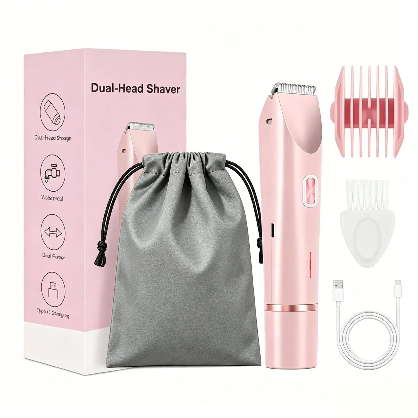 🪒 Double-Head Electric Shaver for Women