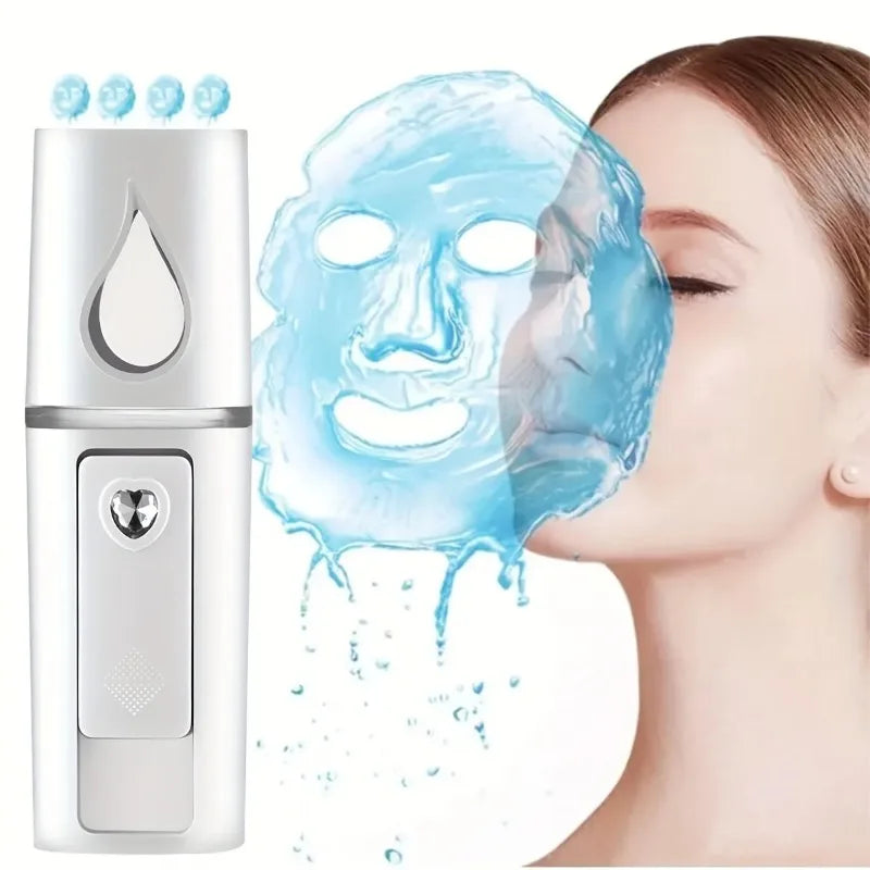 💖 Portable Nano Facial Mist Sprayer & Rechargeable Face Steamer ⭐