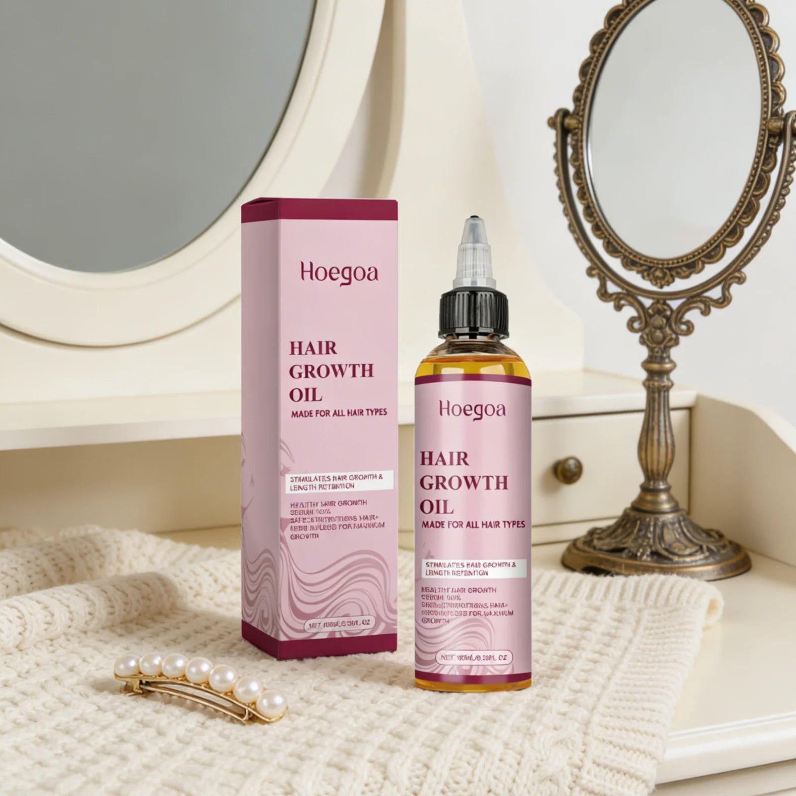 Hoegoa Ginger Rosemary Hair Growth Oil Deep Nourishment Improve Dryness Length Retention Intensive Repairing Hair Essential Oil Glowena shop
