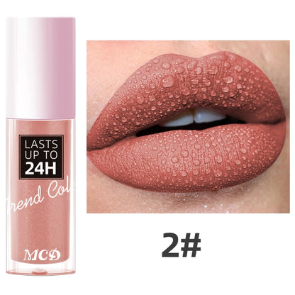 1PC Dark Brown Matte Velvet Lip Gloss Waterproof Liquid Lipstick 22 Colors Lips Korean Makeup for Lip Tint Lip Glaze Cosmetics Glowena shop