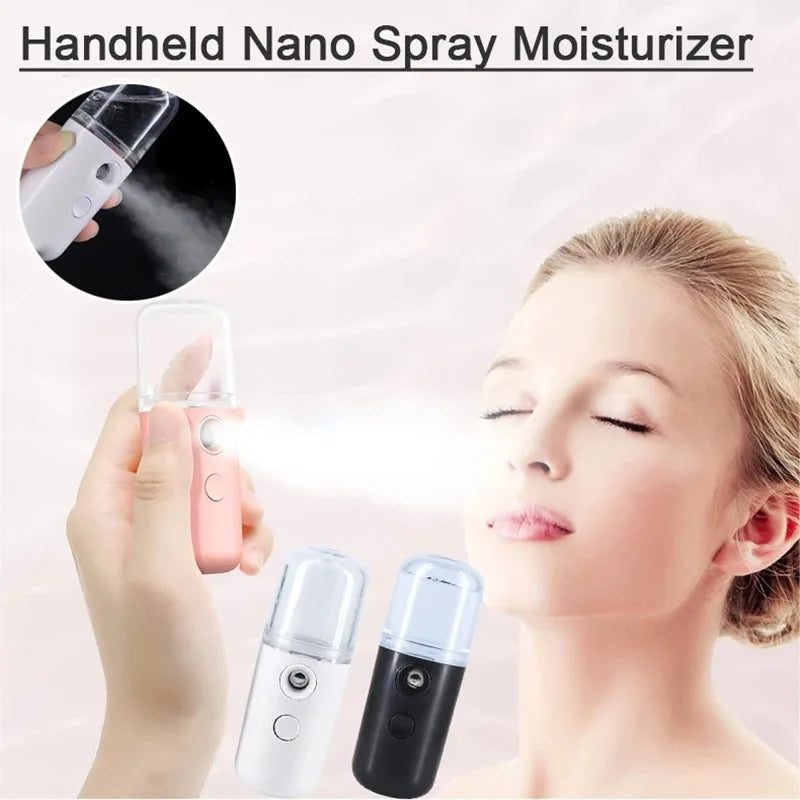 💖 Mini Nano Spray Face Steamer – USB Facial Mist Sprayer & Skin Hydration Tool