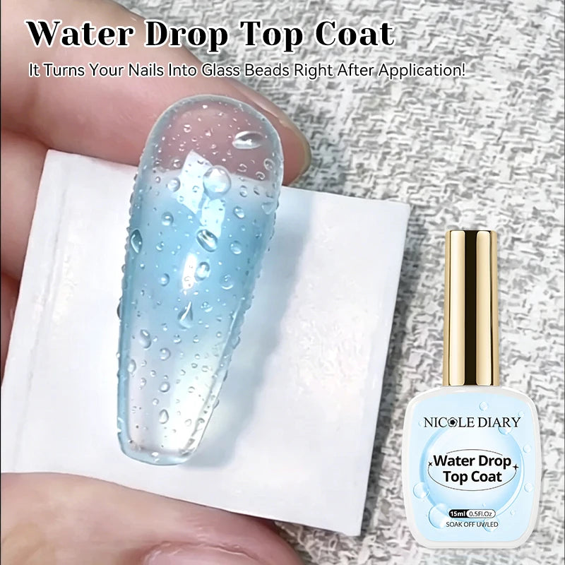 NICOLE DIARY 15ml High Gloss Top Coat No Wipe Top Coat Glossy Long Lasting Top Coat Functional Gel Manicure Nail Supplies Glowena shop