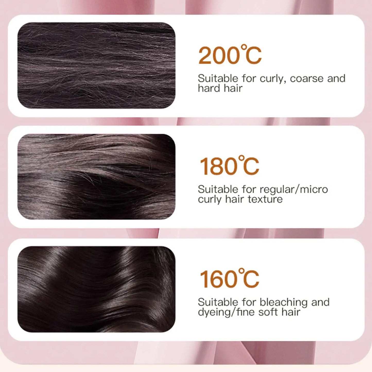 💇‍♀️ Mini Cordless Hair Straightener Brush – USB Rechargeable