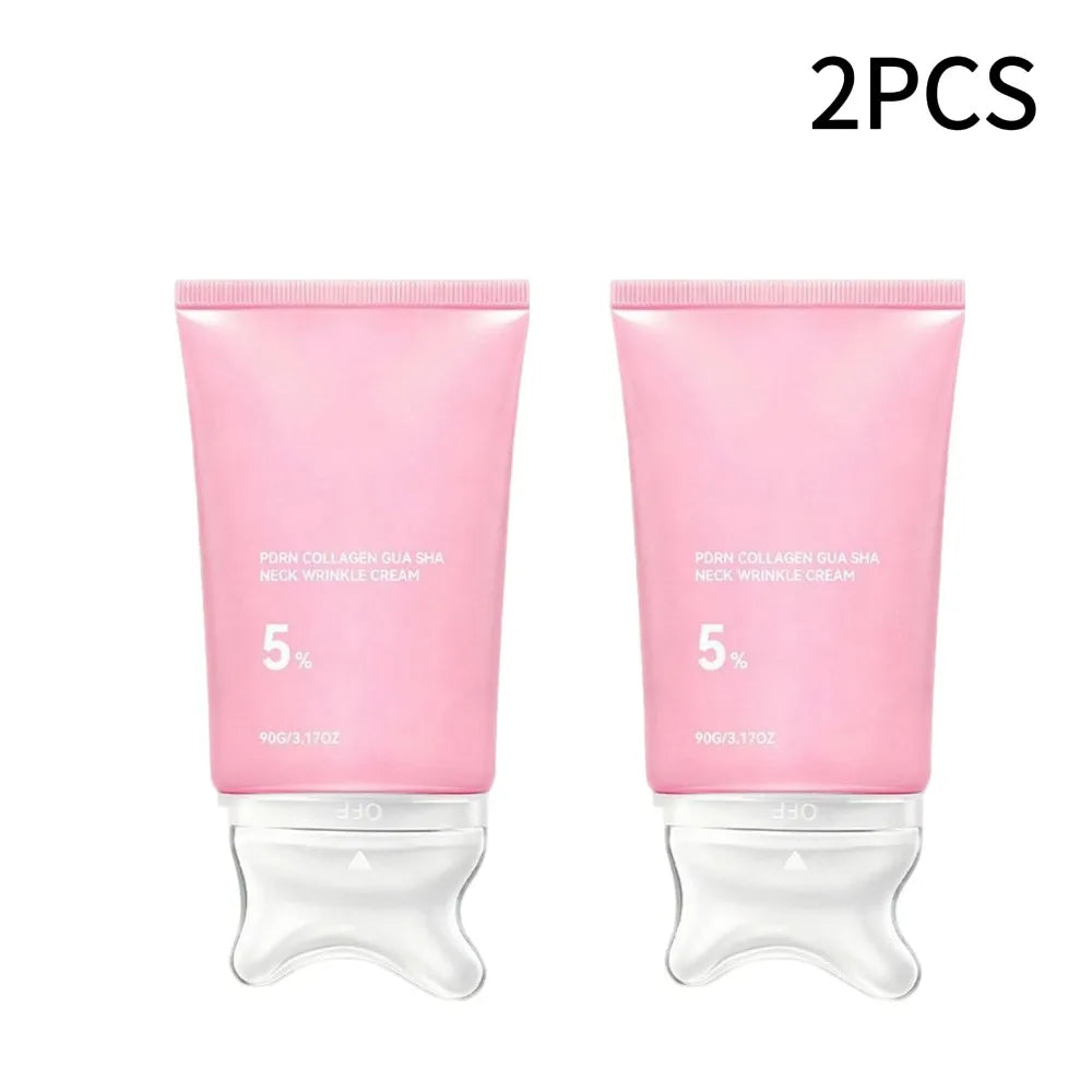 PDRN Collagen Skincare Set Volume Multi‑Balm & Gua Sha Neck Cream Nourishing Care For Delicate Neck Skin Hydrating Plumping Glowena