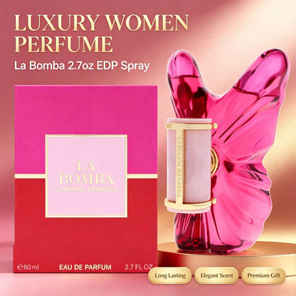 Carolina Herrera La Bomba Eau de Parfum Spray for Women 2.7oz Long Lasting Luxury Feminine Fragrance Daily Dating Perfume Gift Glowena shop