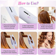 Automatic Hair Curler 32MM Auto Rotating Ceramic Hair Roller Professional Curling Iron Curling Wand Hair Waver Glowena shop