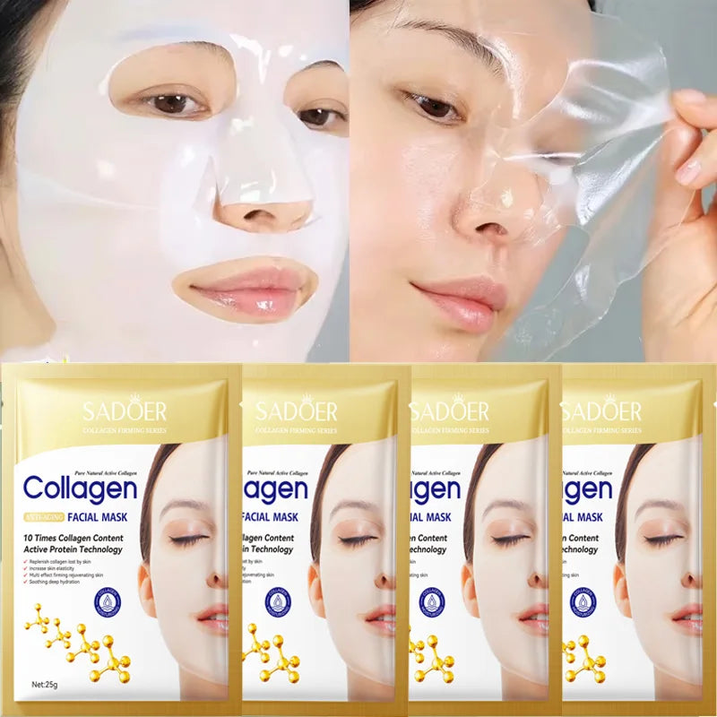 ✨ 10PCS Collagen Anti-Wrinkle Facial Mask Set