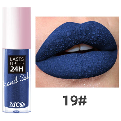 1PC Dark Brown Matte Velvet Lip Gloss Waterproof Liquid Lipstick 22 Colors Lips Korean Makeup for Lip Tint Lip Glaze Cosmetics Glowena shop